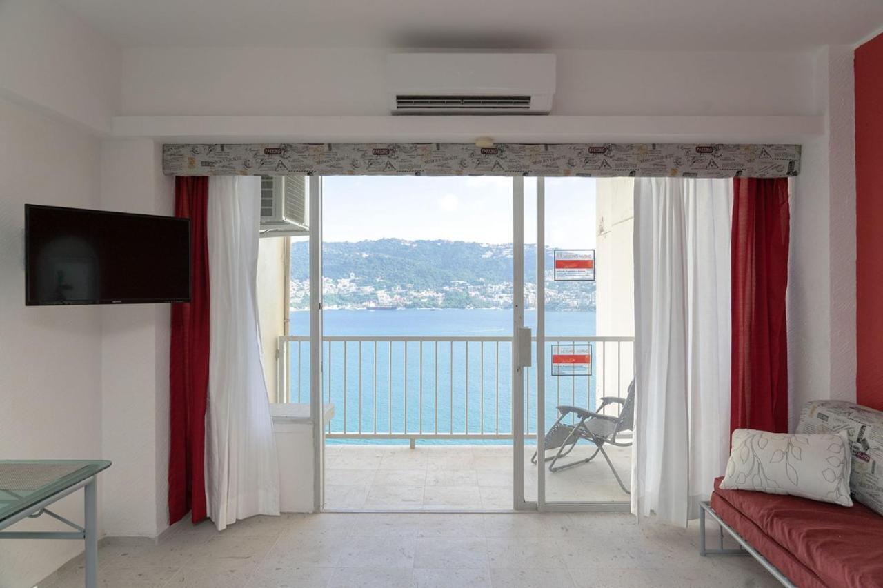 Suite Frente Al Mar En Torres Gemelas Acapulco Bagian luar foto