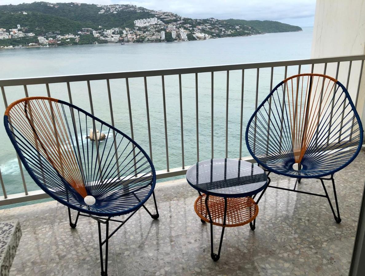 Suite Frente Al Mar En Torres Gemelas Acapulco Bagian luar foto
